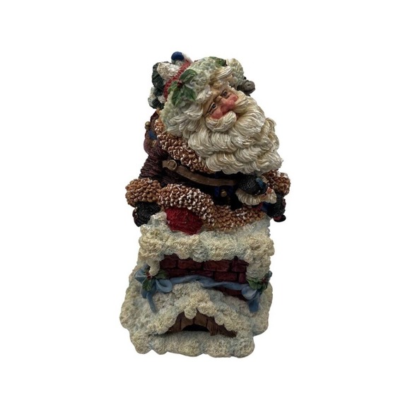 Crinkle Claus Roof Top Santa Christmas Figurine Possible Dreams 1995 5.5” S3 - Picture 2 of 6